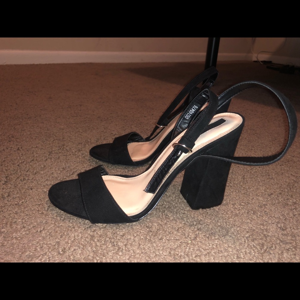Forever XXI black wedge heels